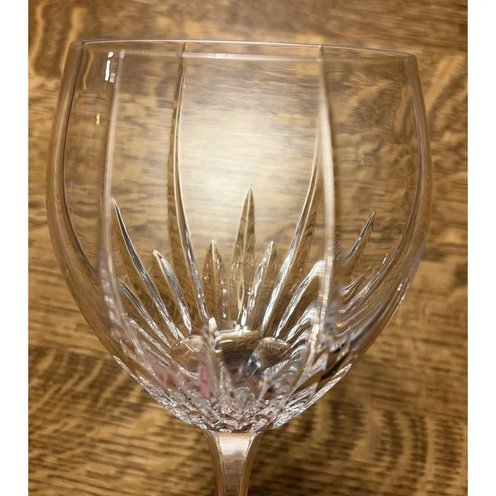 Mikasa Crystal Arctic Lights TWO Grand Goblets 9" - Picture 6 of 9